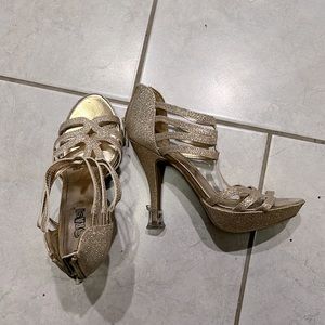 Gold Sparkly Heels